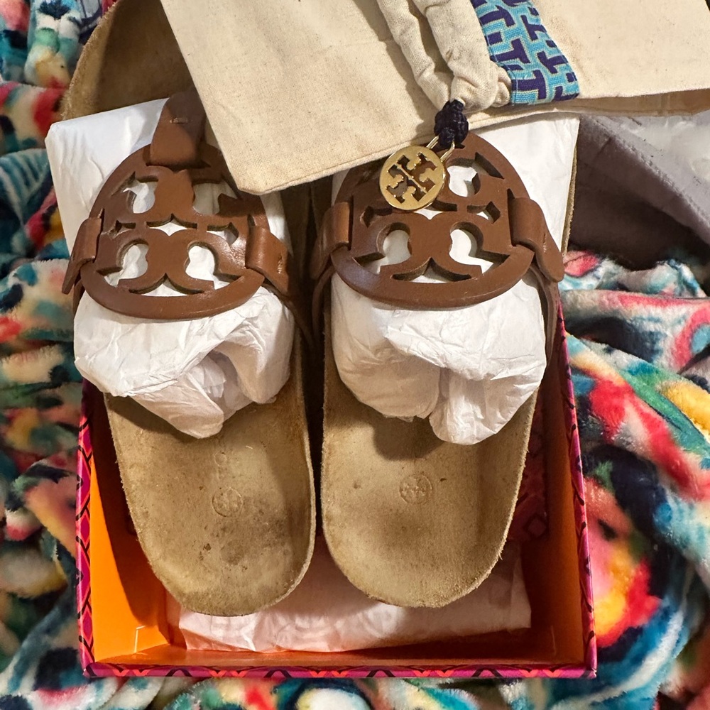 Tory Burch Miller Leather Sandals